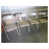 (EW1) Set of 4 Vintage Metal Foldin...