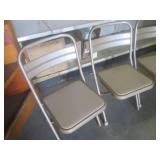 (EW1) Set of 4 Vintage Metal Foldin...