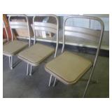 (EW1) Set of 4 Vintage Metal Foldin...