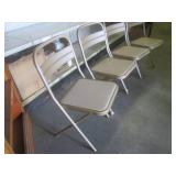 (EW1) Set of 4 Vintage Metal Foldin...