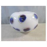 (FS) Hand Blown Glass Vase 9' Wide ...