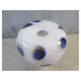 (FS) Hand Blown Glass Vase 9' Wide ...