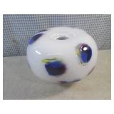 (FS) Hand Blown Glass Vase 9' Wide ...