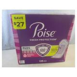 (G-1) Box of 128 Poise Fresh Protec...