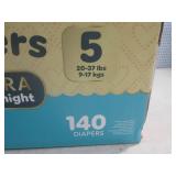 (G-1) Box of 140 Pampers Swaddlers ...