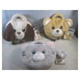 (CS) 3 - 4-In-1 Plush Pet Bags New ...