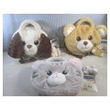 (CS) 3 - 4-In-1 Plush Pet Bags New ...