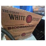 One Box of White Flyer Clay Targets 135 Count