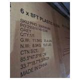 Garvee 6ft x 8ft Plastic Floor Mat