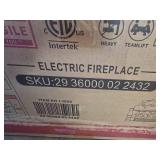 21 in. Freestanding Electric Fireplace Set with Remote and Overheat Protection