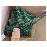 6ft Pre-Decorated Christmas Tree w/ Pinecones