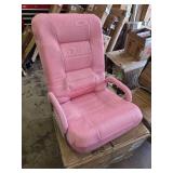 Gaming Floor Chair w/ 360-Degree Swivel, Armrest, Adjustable Backrest, Pink