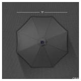 360 LED Rotating Cantilever Offset Patio Umbrella - 10ft, Gray