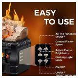 21 in. Freestanding Electric Fireplace Set with Remote and Overheat Protection