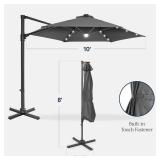 360 Rotating Cantilever Offset Patio Umbrella - 10ft, Gray