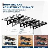 Garvee 2'x6' 2Pcs Heavy Duty Foldable Shelves - 1600LB Steel Wall Storage for Garage/Warehouse/Laundry