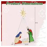 6 Feet Lighted Nativity Scene with 240 LED Lights Retail $133.99