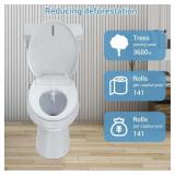 Garvee Senfot Smart Bidet Toilet Seat - Dual Spray Nozzles, Heated Seat, Slow-Close Lid, LED Nightlight, Retail $156.99