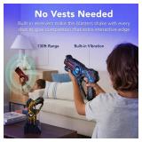 Set of 4 Rechargeable Laser Tag Blasters w/ Docking Station, No Vests Needed, Red/ Yellow/ Blue/ Green