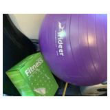 Exercise Bike, Ball & Dumbells