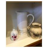 Pitcher & Vases