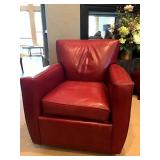 Leather Swivel Armchair