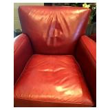 Leather Swivel Armchair