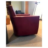Leather Swivel Armchair