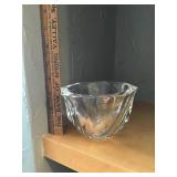 Heavy Glass Vases & Bowl