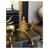 Brass Holiday Stocking Hangers