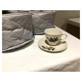Vintage Holiday Holly Dishes