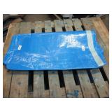 10′ x 22′ 5 oz. Black PE Tarp w/ Advertisement – Reused Billboard – 5 mil Lightweight Duty - A Grade