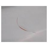 12′ x 32′ 7 oz. White Vinyl Tarp w/ Advertisement – Reused Billboard – 7 mil Lightweight Duty - Grommets