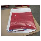 12′ x 16′ 7 oz. Black Vinyl Tarp w/ Advertisement – Reused Billboard – 7 mil Lightweight Duty