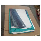 6′ x 20′ 7 oz. Black Vinyl Tarp w/ Advertisement – Reused Billboard – 7 mil Lightweight Duty