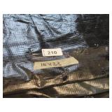 15′ x 33′ 7 oz. Black Vinyl Tarp w/ Advertisement – Reused Billboard – 7 mil Lightweight Duty