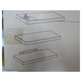Wall Mounted set of 3 Floating Shel...