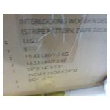Set of 10 Stripe Brown 14' x 14' Wo...