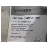 Husky Set of 4 Casters 5' x 2'...