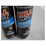 2 Cans Horse Power Bull Shot Grease...