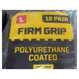 36 pair size L Firm Grip Work Glove...
