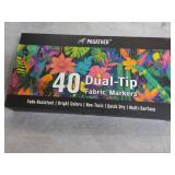 PAGATHER 40 Dual Tip Fabric Markers...