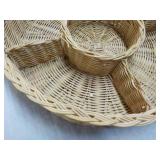 Wicker Relish Dish 12' Diameter...
