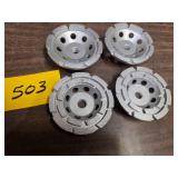 (4)  Assorted 4' Diamond Grinding W...
