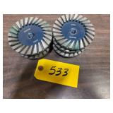 (6) 4' 40/50 Hard Diamond Grinding ...