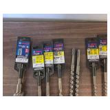 (8) Assorted Bosch SDS Plus Full He...