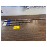 (3) Bosch Spline Carbide Drill Bits...