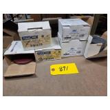 (85) Assorted 4 1/2' Fiber Resin Di...