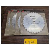 (5) 10' Saw Blades...