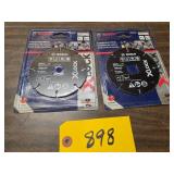 (2) 4 1/2' Carbide Multi Wheels...